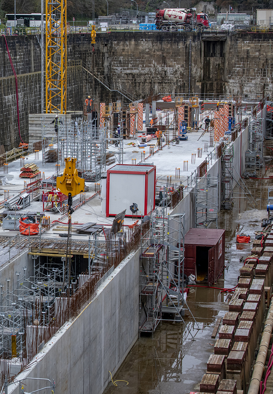 Travaux maritimes : création ponton FREMM